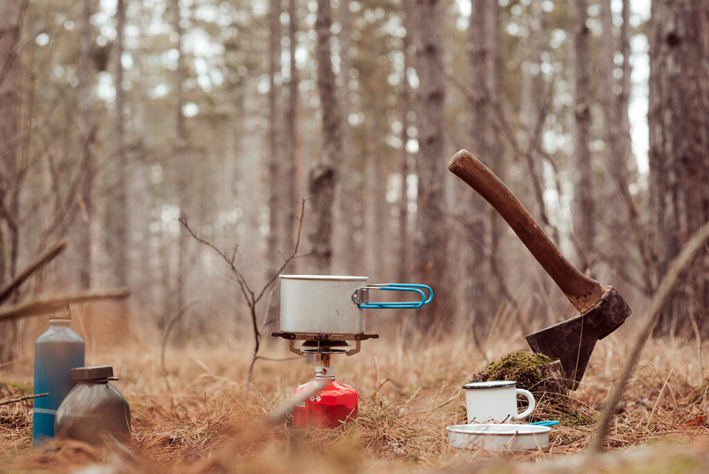 Cooking in the camp